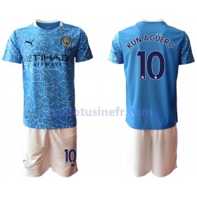 Maillot de Foot Manchester City Sergio Agüero 10 Domicile 2020-21 - Enfant